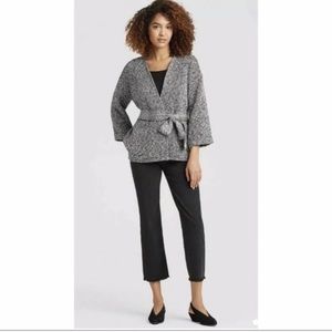 Eileen Fisher Black bracelet cotton jacket